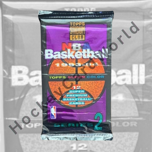 1993-94 Topps Stadium Club Series 2 Basketball Sealed Hobby Pack