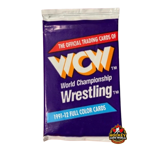 1991 WCW Full Color Wrestling Sealed Pack - 12 Cards Per Pack