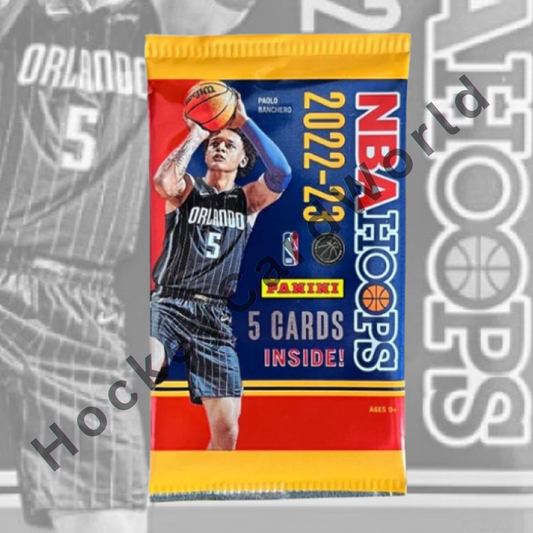 2022-23 NBA Hoops Basketball Sealed 5 Card PACK - Yellow Parallel Inside