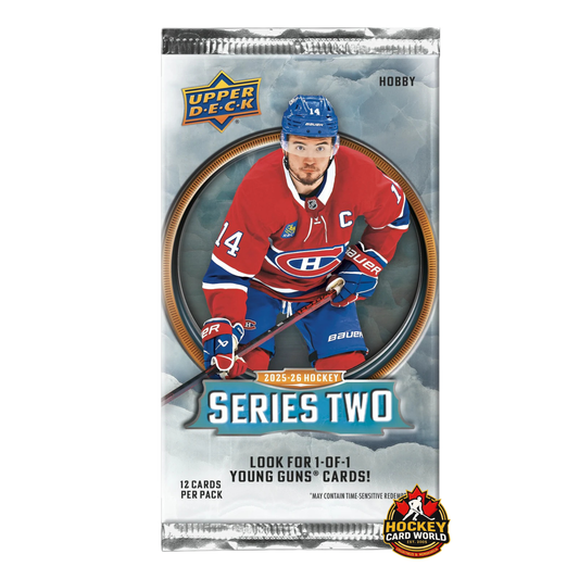 2025-26 Upper Deck Series 2 Hockey Hobby PACK - 12 cards Per Pack