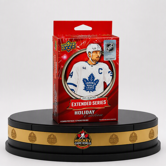 2025-26 Upper Deck Extended Holiday Box - 12 Packs Per Box