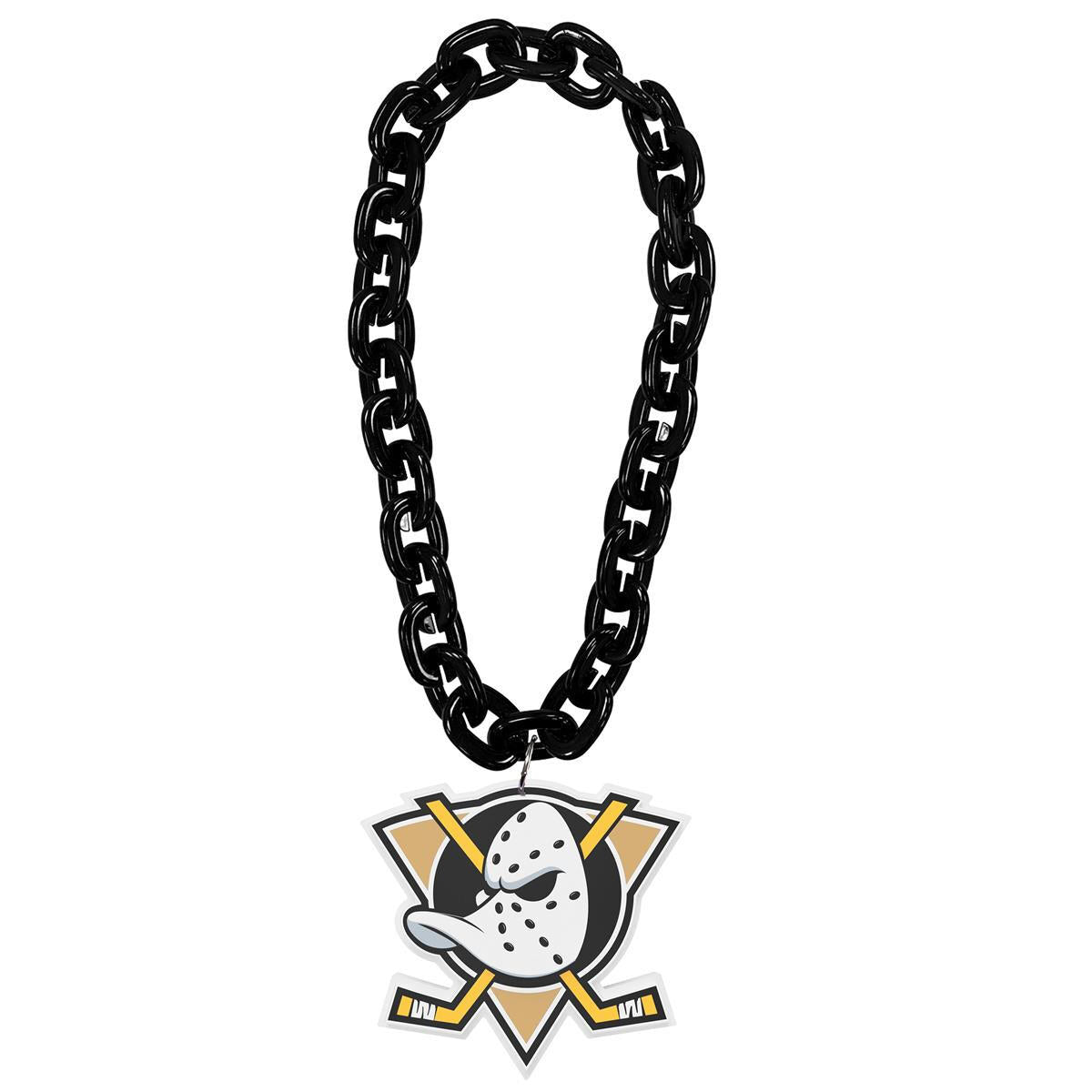 WinCraft Anaheim Ducks Hockey Big Chain Necklace - 38" plastic chain with foam logo