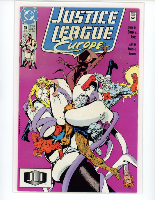 DC Justice League Europe #18 1990 Comic Book B22-5