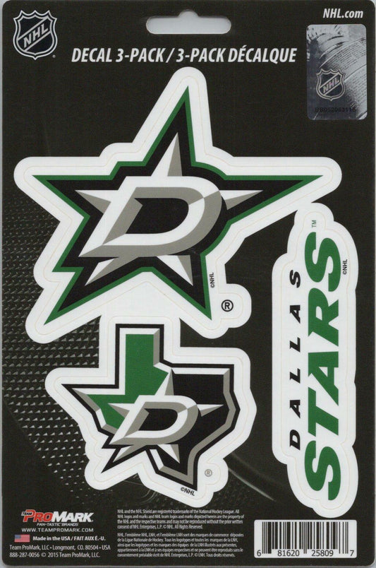 Team ProMark NHL Dallas Stars Standard Team Hockey Decals