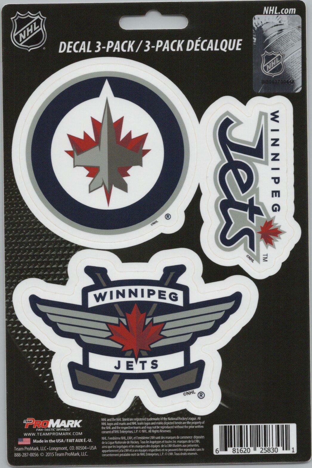 Team ProMark NHL Winnipeg Jets Standard Team Hockey Decals