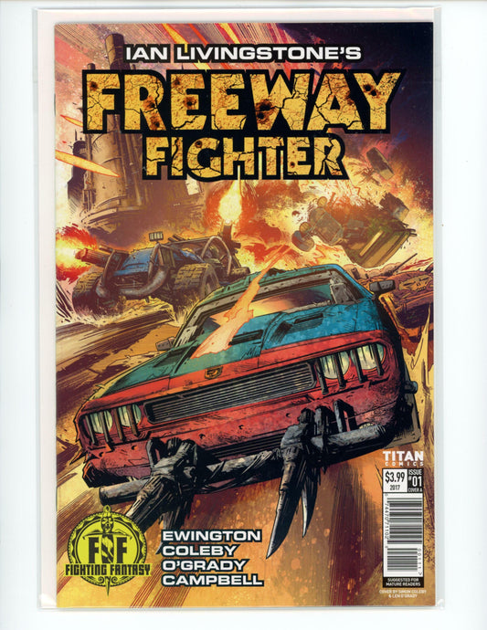 Titan - Ian Livingstone's Freeway Fighter 1 Cover B 2017 Comic Book B22-94