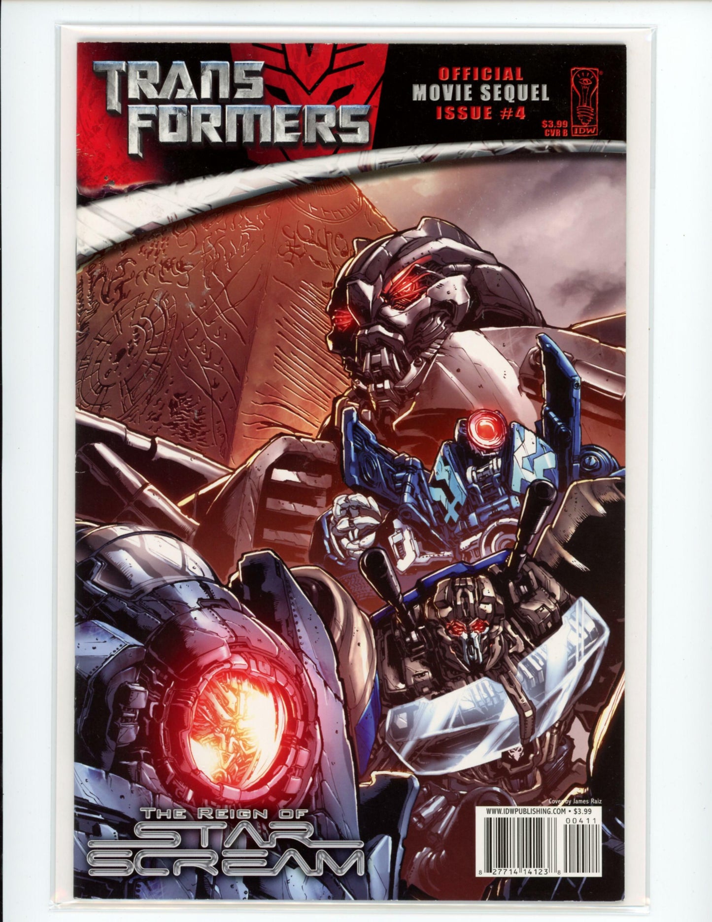 2010 Transfomers Official Movie Sequel #4 Idw Comic Book B22-127
