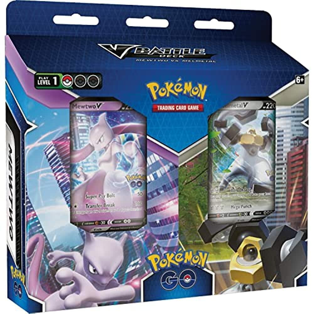 Pokemon GO Bundle : Mewtwo V VS Melmetal V Battle Deck Sealed Box