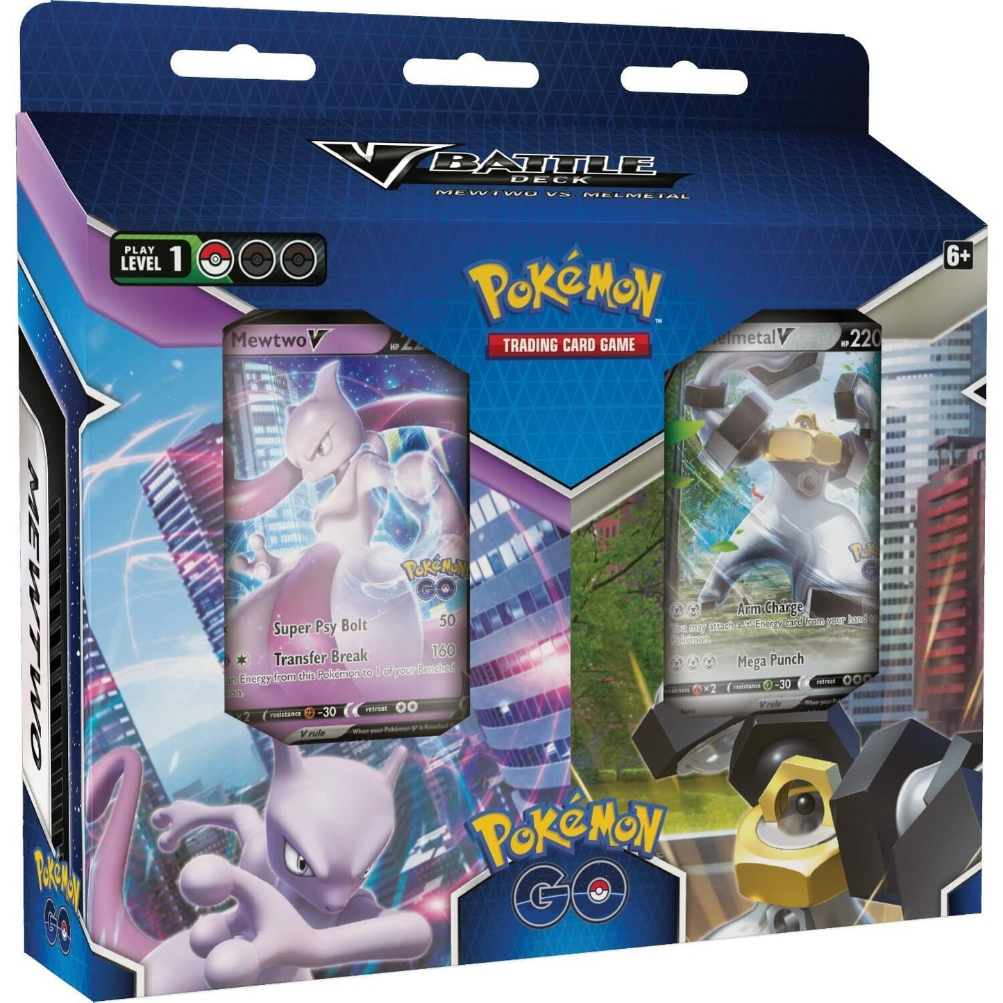 Pokemon GO Bundle : Mewtwo V VS Melmetal V Battle Deck Sealed Box
