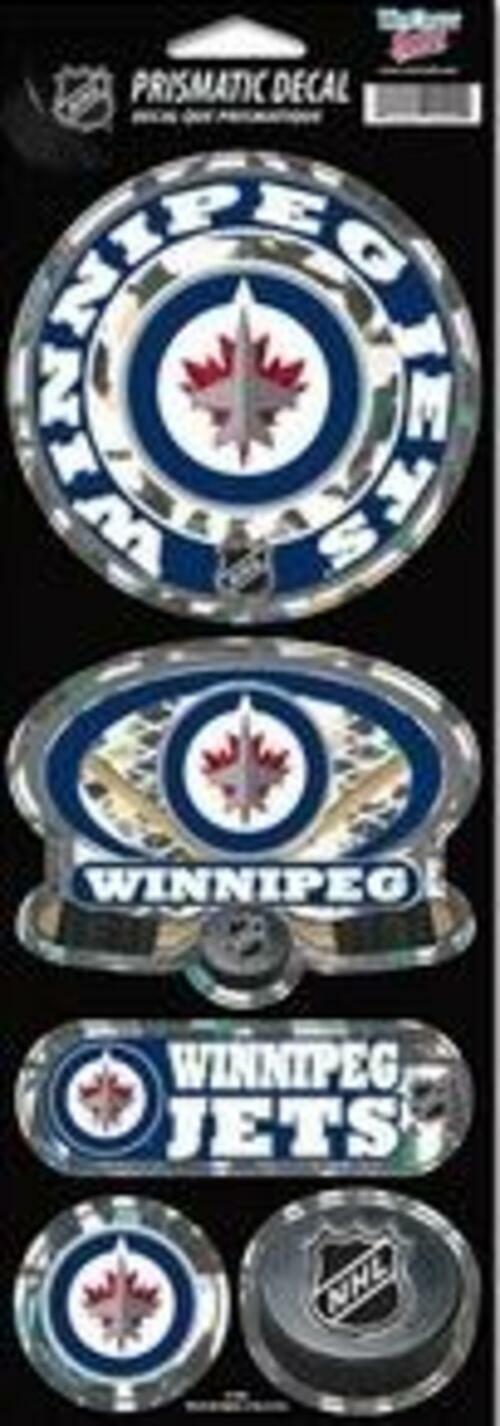 Wincraft NHL Winnipeg Jets Prismatic Decal, 4-Inchx11-Inch