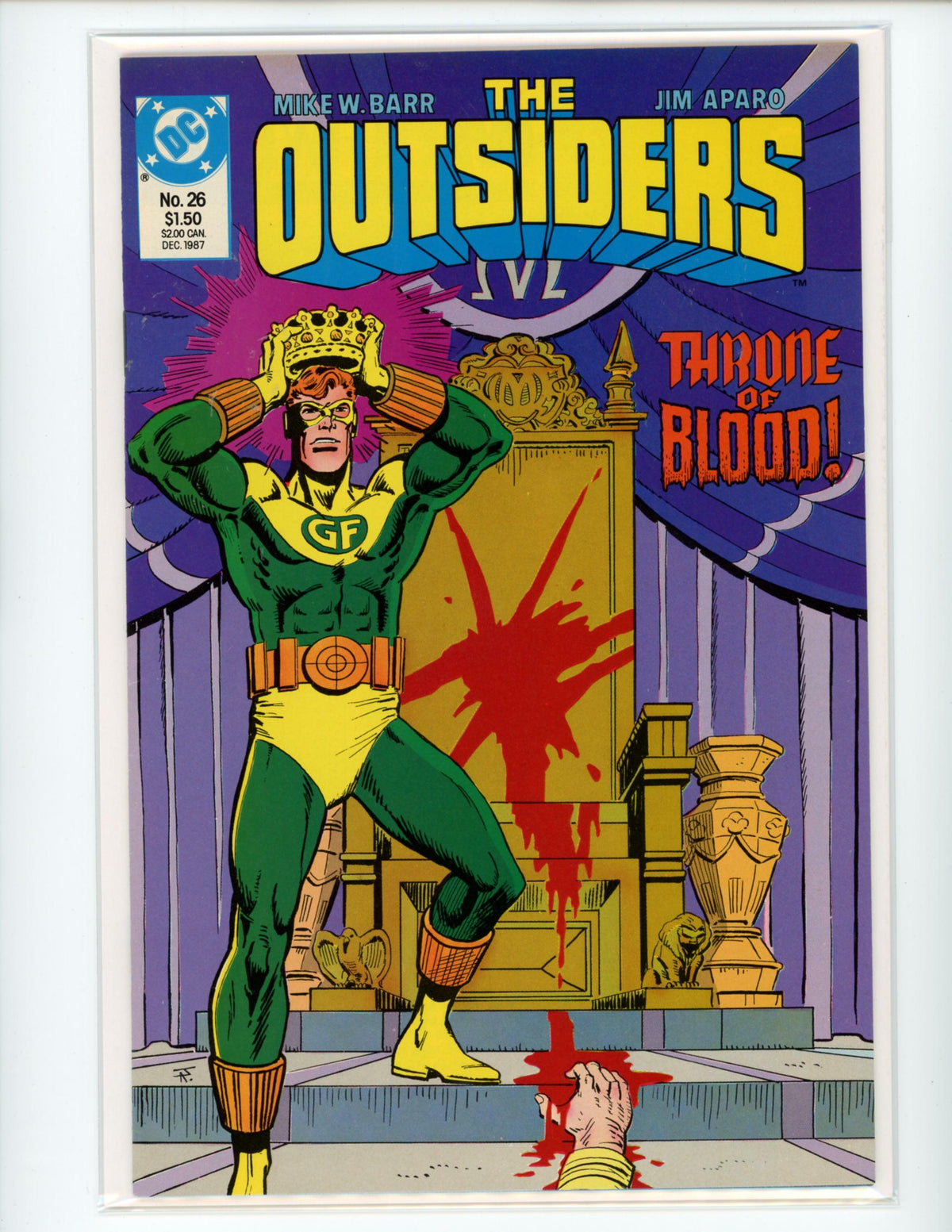 DC The Outiders #26 1987 Comic Book B22-10