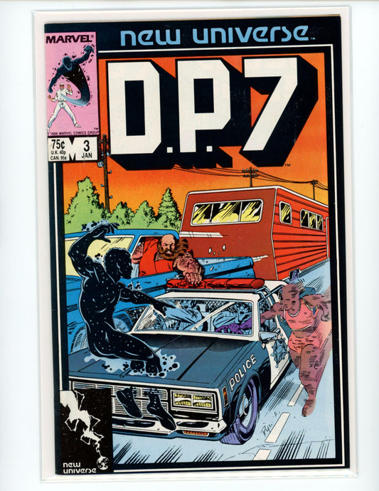 Marvel New Universe D.P.7 #3 Comic Book B22-18