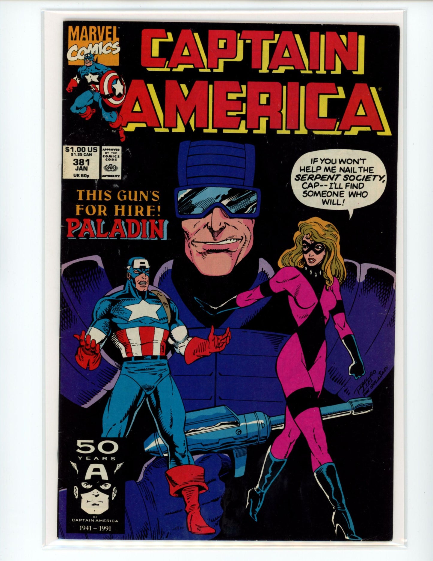 Marvel Captain America #381 Comic Book B22-16