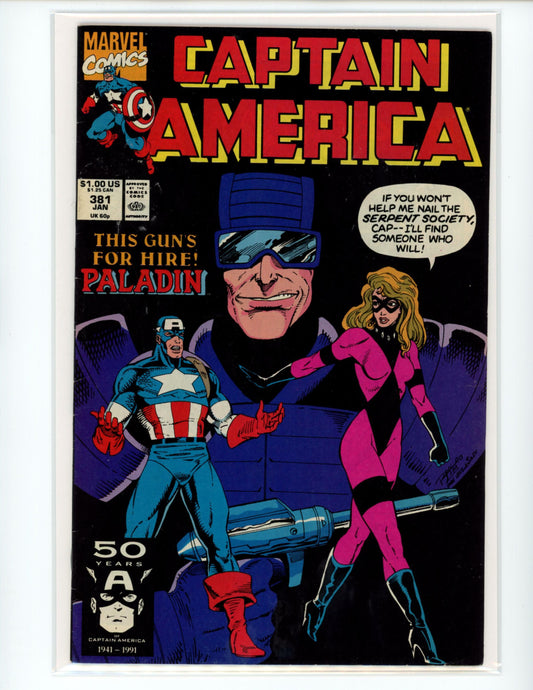 Marvel Captain America #381 Comic Book B22-16