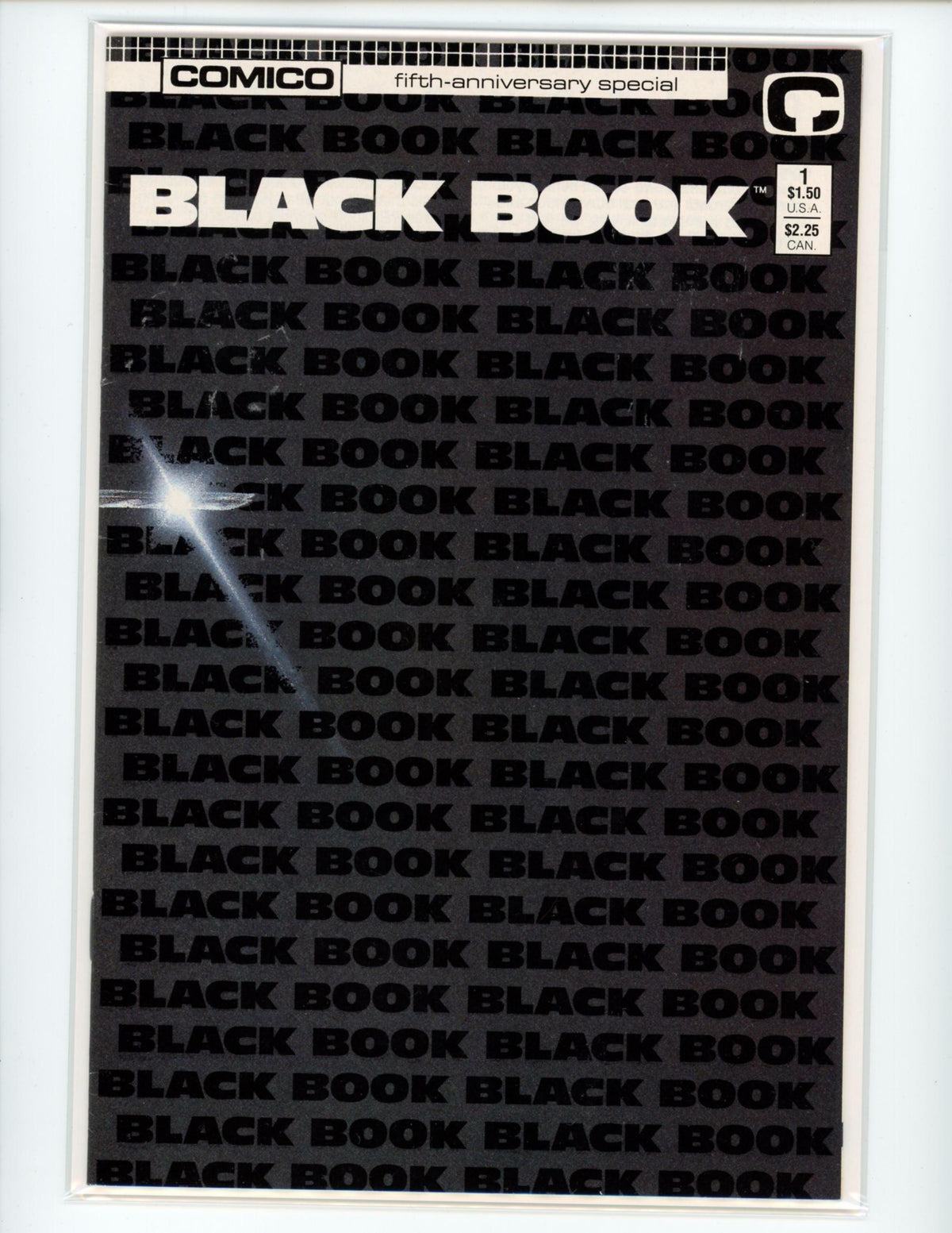 Comico Black Book #1 Comic Book B22- 95