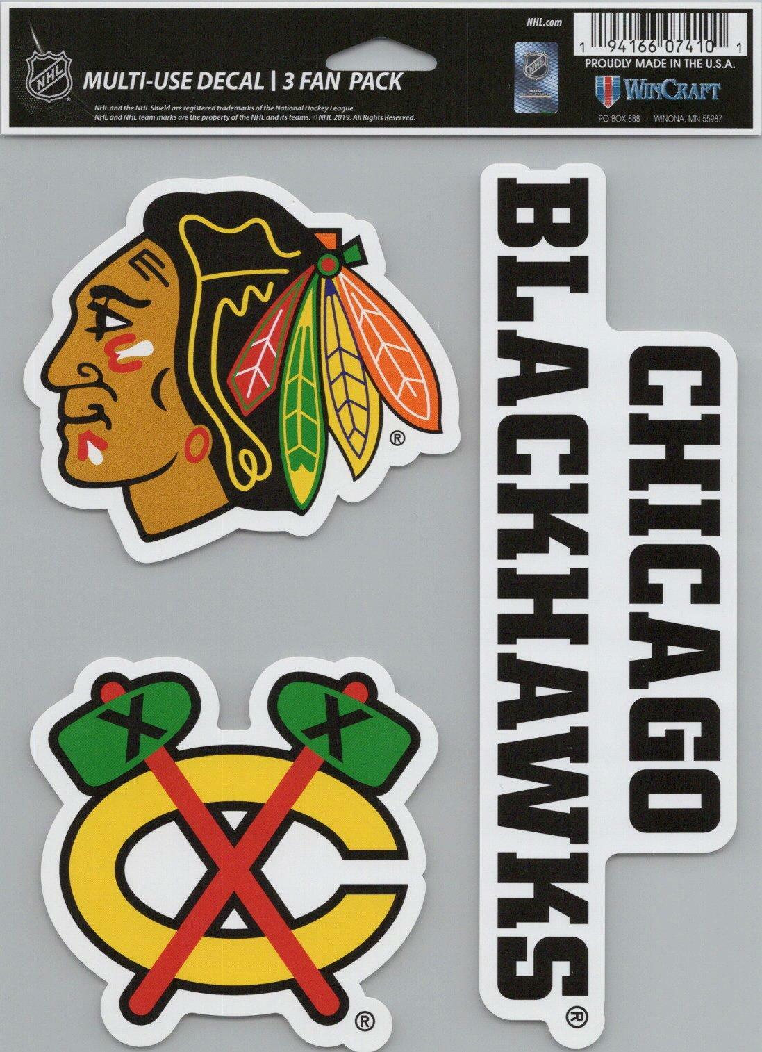 Wincraft Chicago Blackhawks 5x7inch Decal Sheet