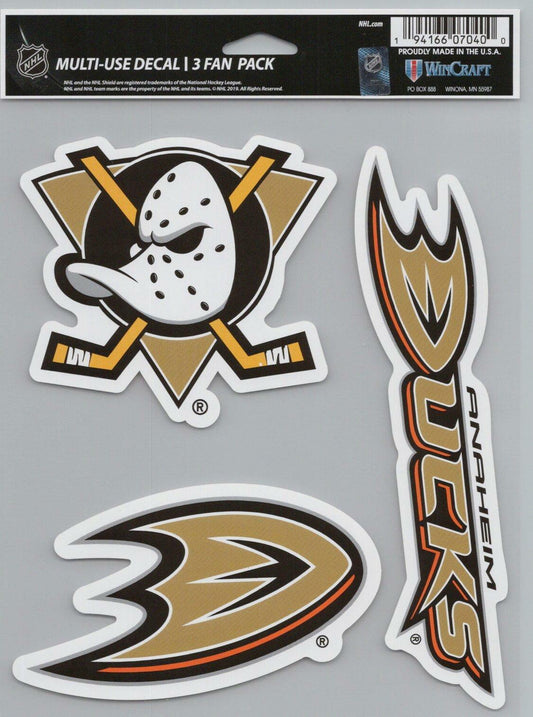Wincraft Anaheim Ducks 5x7inch Decal Sheet