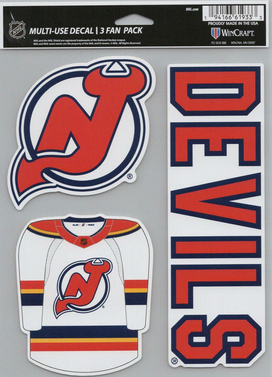 Wincraft New Jersey Devils 5x7inch Decal Sheet