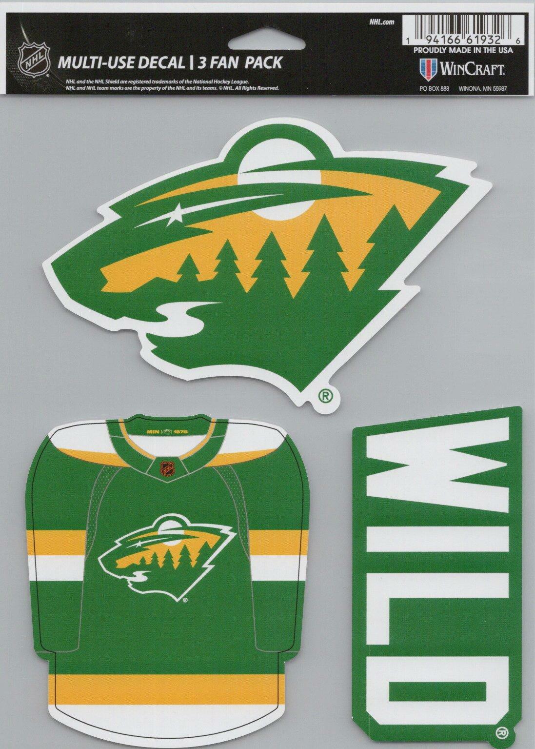 Wincraft Minnesota Wild 5x7inch Decal Sheet