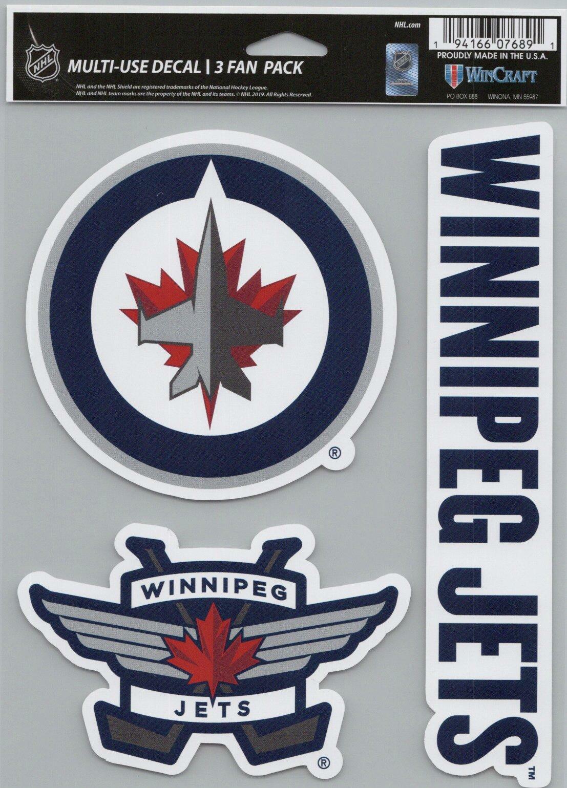 Wincraft Winnipeg Jets 5x7inch Decal Sheet