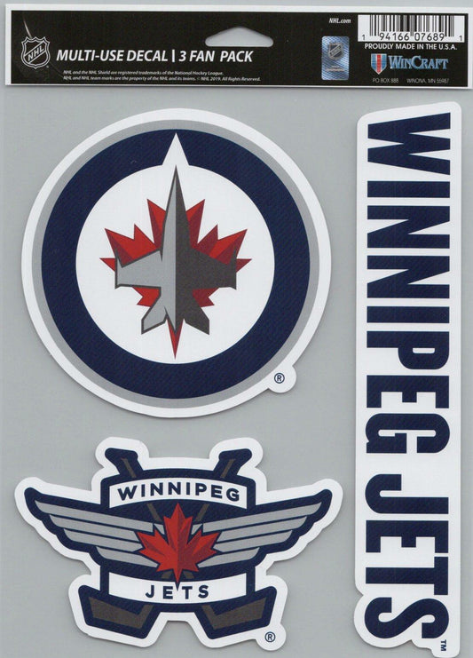 Wincraft Winnipeg Jets 5x7inch Decal Sheet