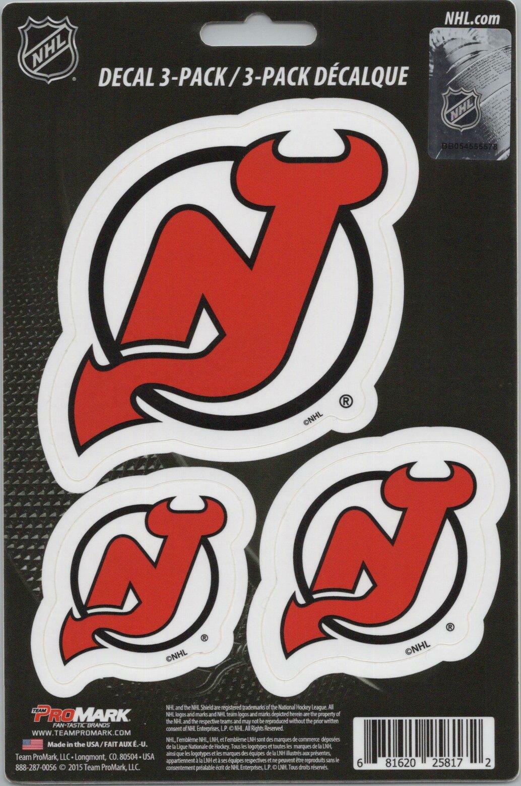 Team ProMark NHL New Jersey Devils Standard Team Hockey Decals