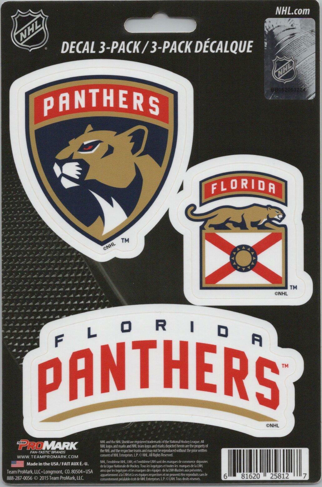 Team ProMark NHL Florida Panthers Standard Team Hockey Decals