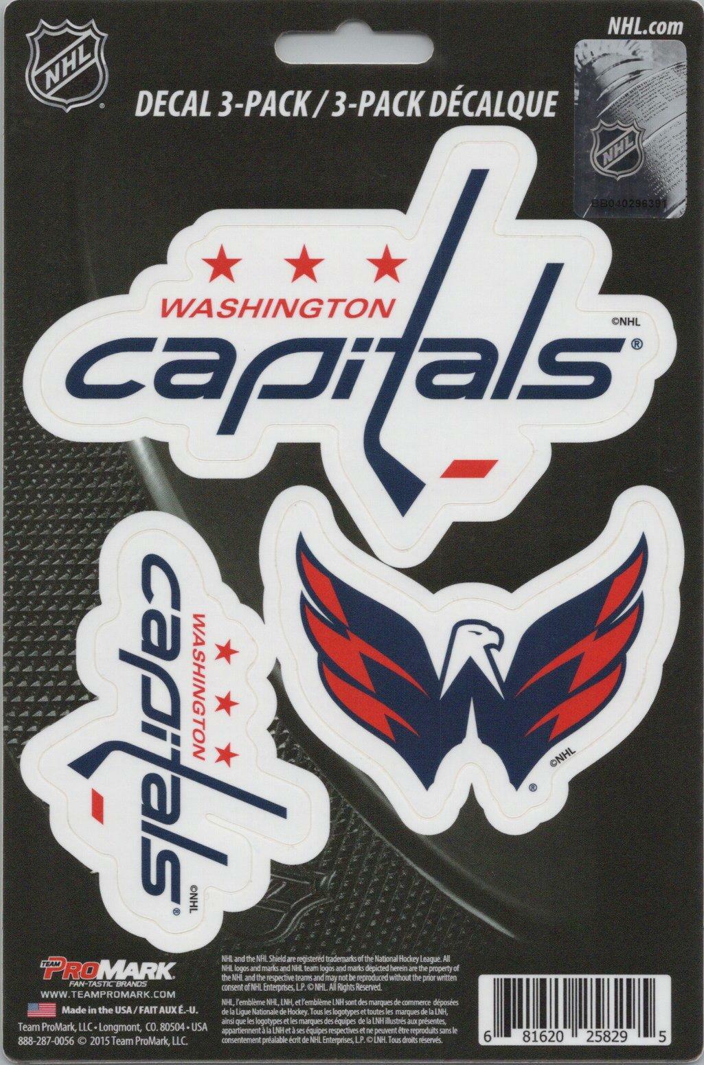 Team ProMark NHL Washington Capitals Standard Team Hockey Decals