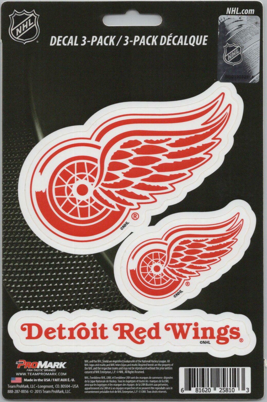 Team ProMark NHL Detroit Red Wings Standard Team Hockey Decals