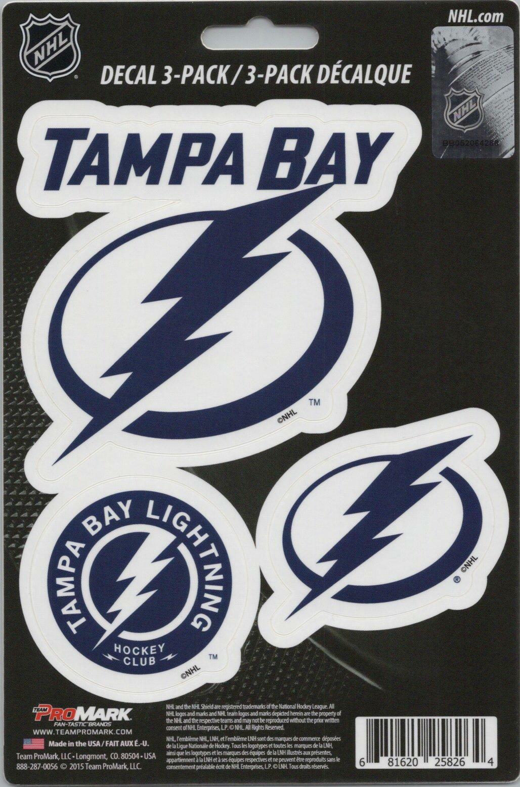 Team ProMark NHL Tampa Bay Lightning Standard Team Hockey Decals