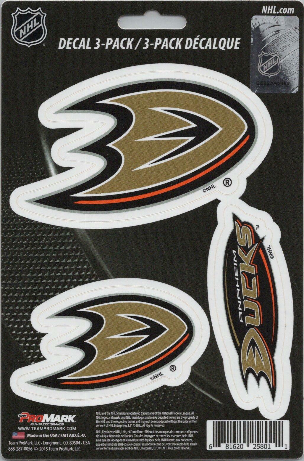 Team ProMark NHL Anaheim Ducks Standard Team Hockey Decals