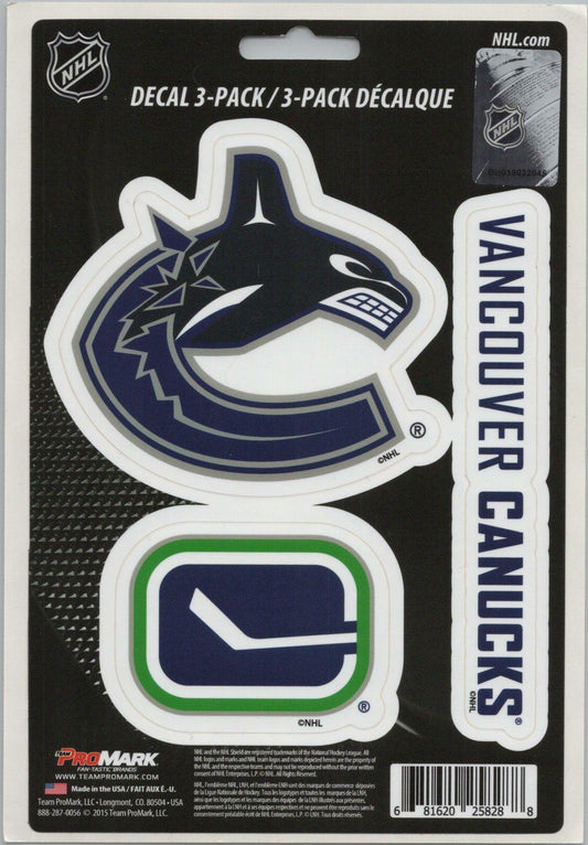 Team ProMark NHL Vancouver Canucks Standard Team Hockey Decals