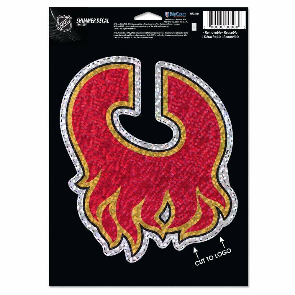 Wincraft Calgary Flames Shimmer Decal 5 by 7-Inch Hockey