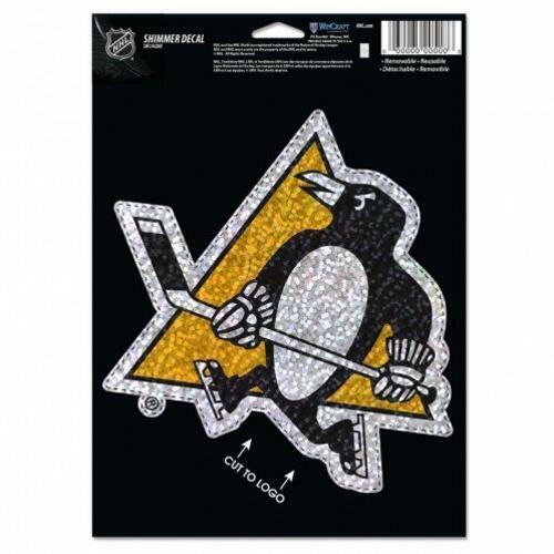 Wincraft Pittsburgh Penguins Shimmer Decal 5 by 7-Inch Hockey