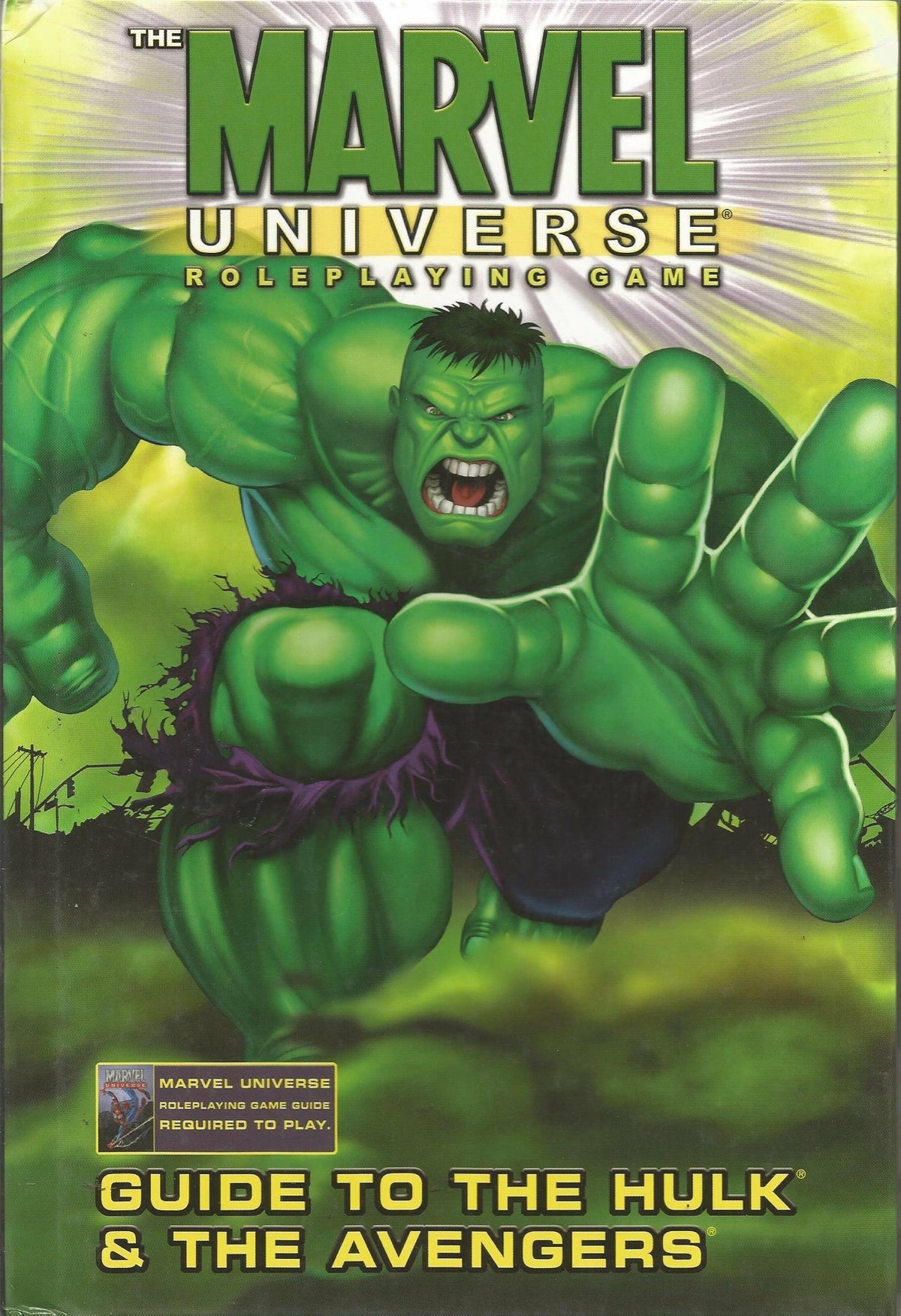 Hardcover Book: Marvel Universe RPG Guide To Hulk & Avengers B24-41