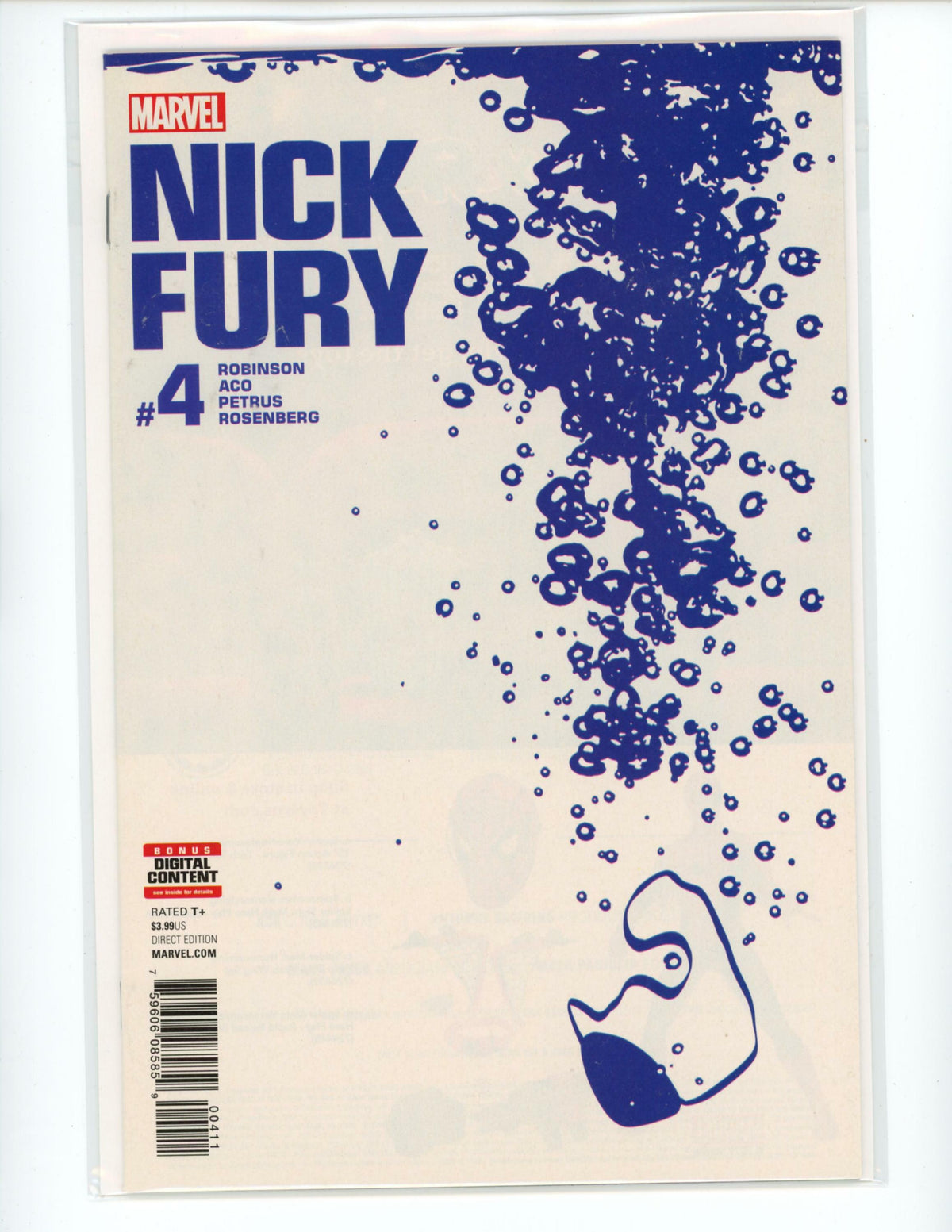Marvel Comics: Nick Fury 4 September 2017 Comic Book B22-91