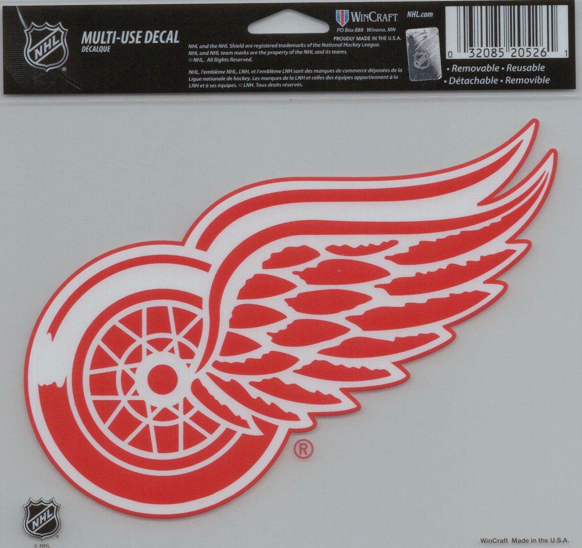Wincraft NHL Detroit Red Wings Multi-Use Colored Decal, 5-Inchx6-Inch