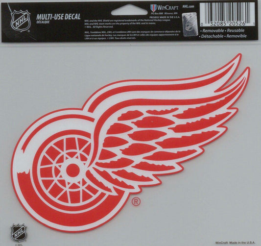 Wincraft NHL Detroit Red Wings Multi-Use Colored Decal, 5-Inchx6-Inch