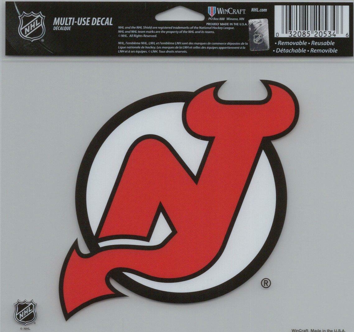 Wincraft NHL New Jersey Devils Multi-Use Colored Decal, 5-Inchx6-Inch