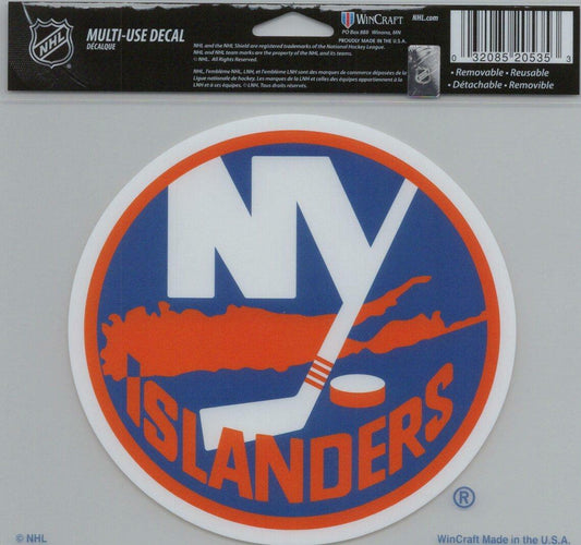 Wincraft NHL New York Islanders Multi-Use Colored Decal, 5-Inchx6-Inch