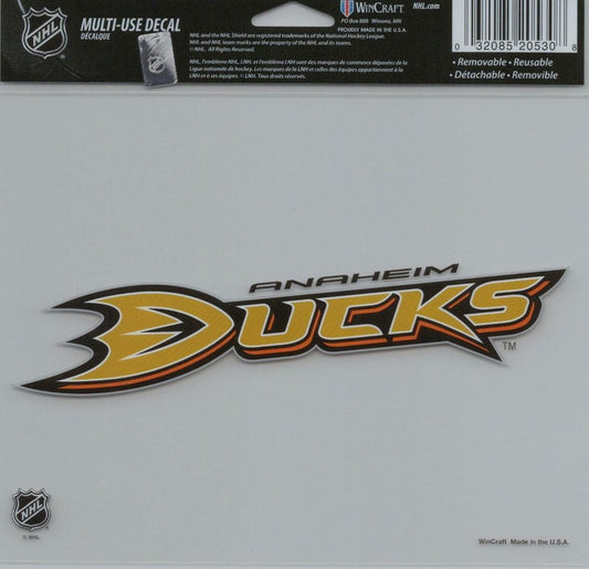 Wincraft NHL Anaheim Ducks Multi-Use Colored Decal, 5-Inchx6-Inch