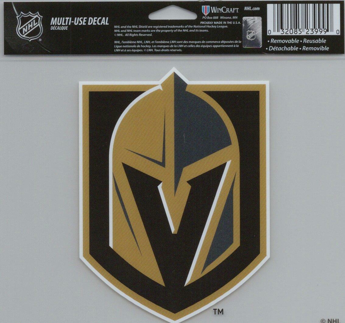 Wincraft NHL Vegas Golen Knights Multi-Use Colored Decal, 5-Inchx6-Inch