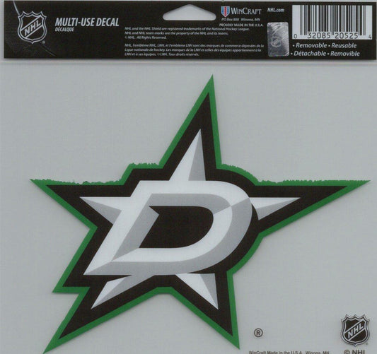 Wincraft NHL Dallas Stars Multi-Use Colored Decal, 5-Inchx6-Inch