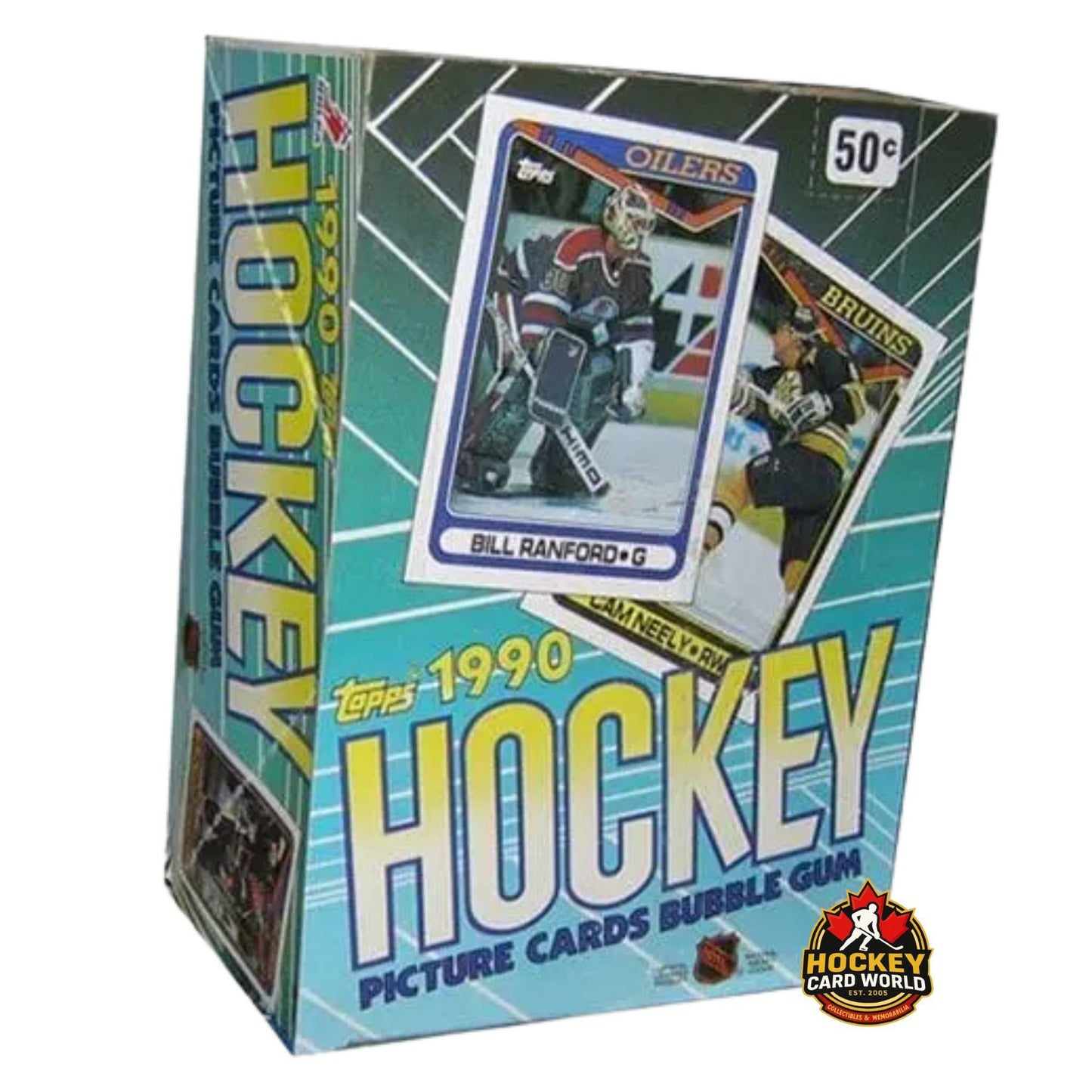 1990-91 Topps Hockey Wax Box  (36 Packs Per Box)