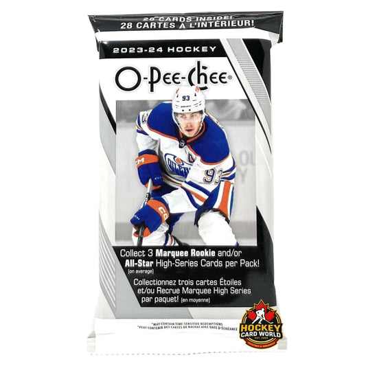 2023-24 Upper Deck O-Pee-Chee Hockey Card Fat Pack (28 Hockey Cards)
