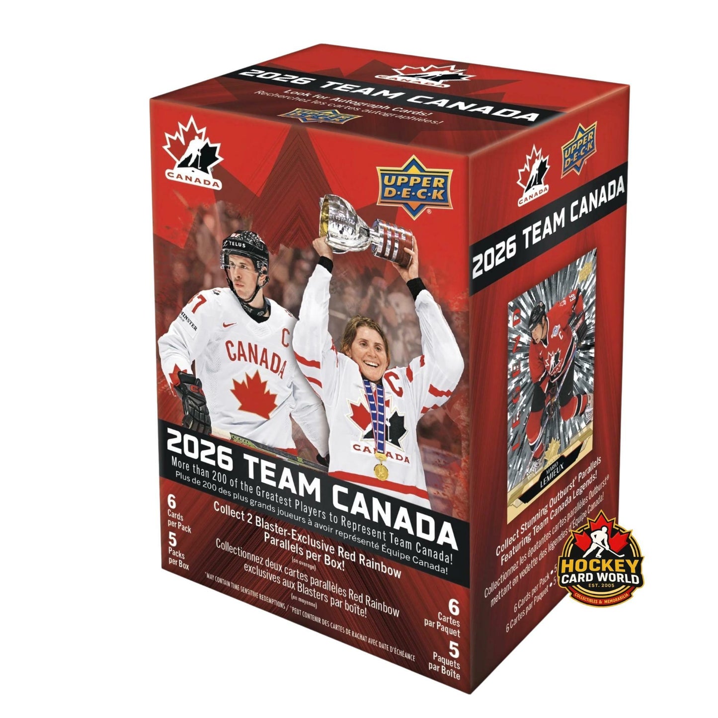 2026 Upper Deck Team Canada Sealed 5 Pack Box