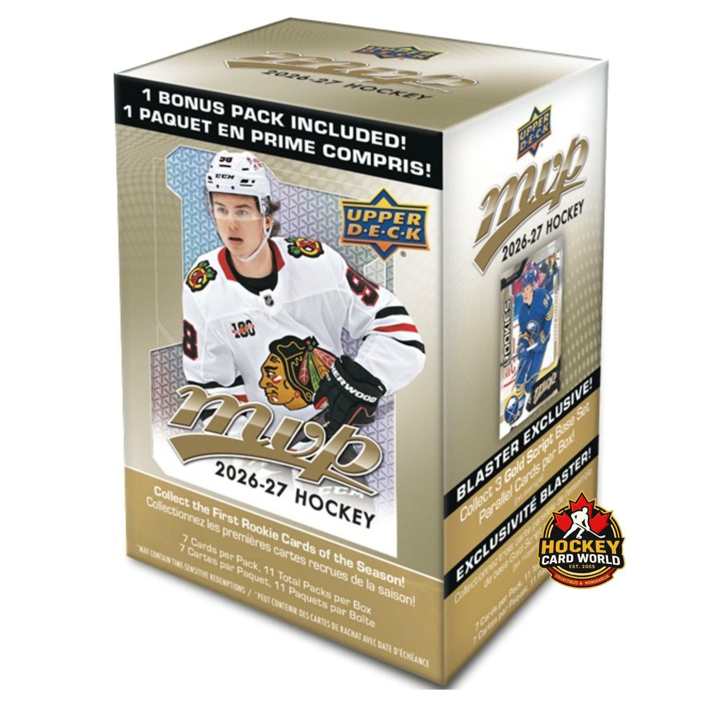 2026-27 Upper Deck MVP Sealed Blaster Box - 11 Packs Per Box