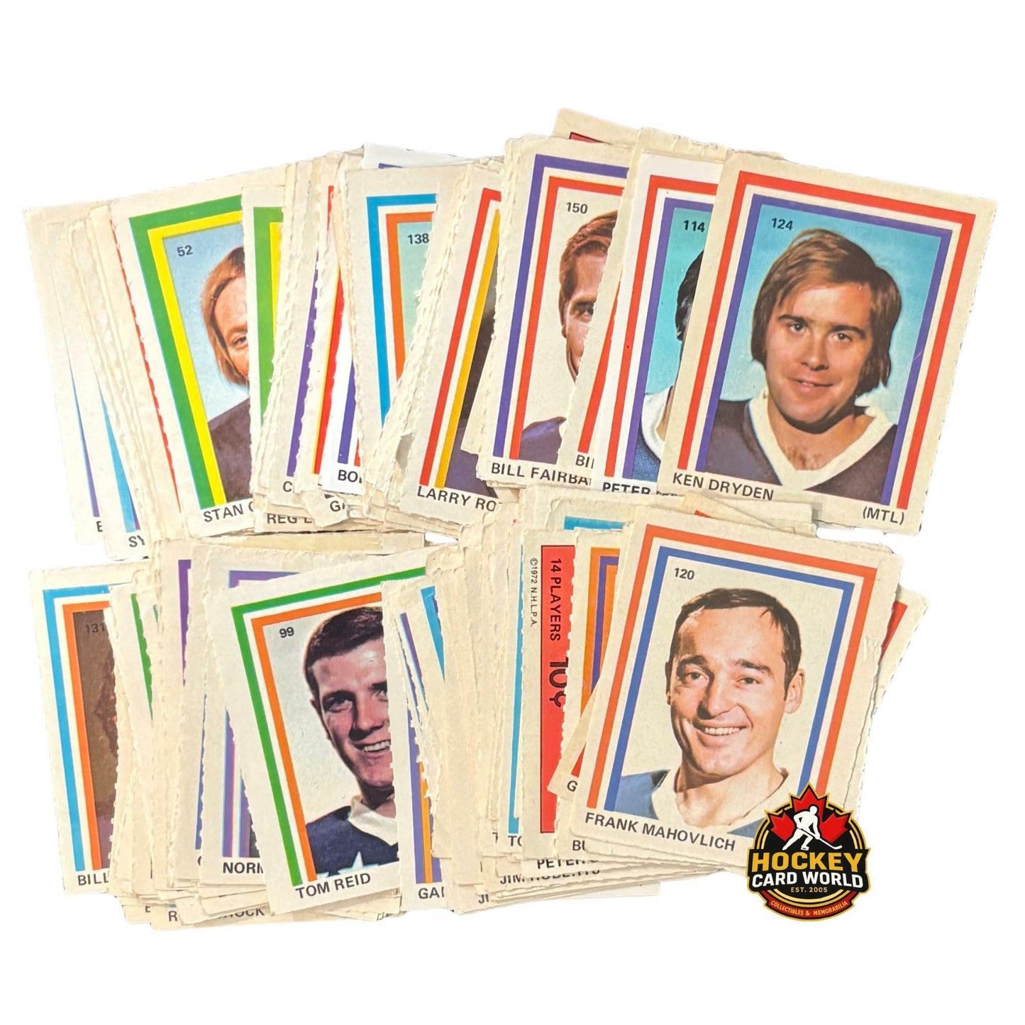 1970-71 Colgate Hockey Stamps - Huge Lot of 144