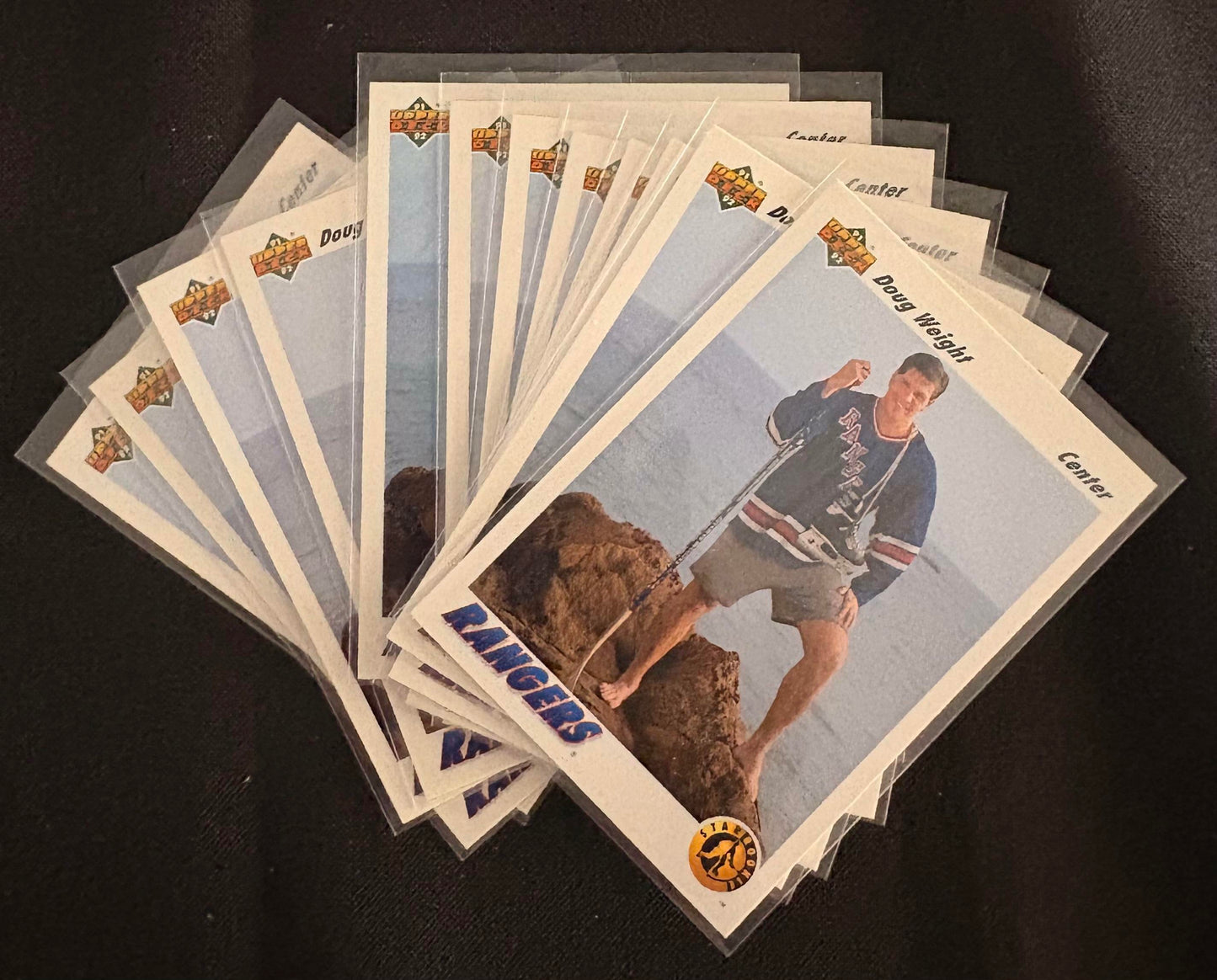 1991-92 Upper Deck #444 Doug Weight SR RC Rookie - Hockey Lot of 12