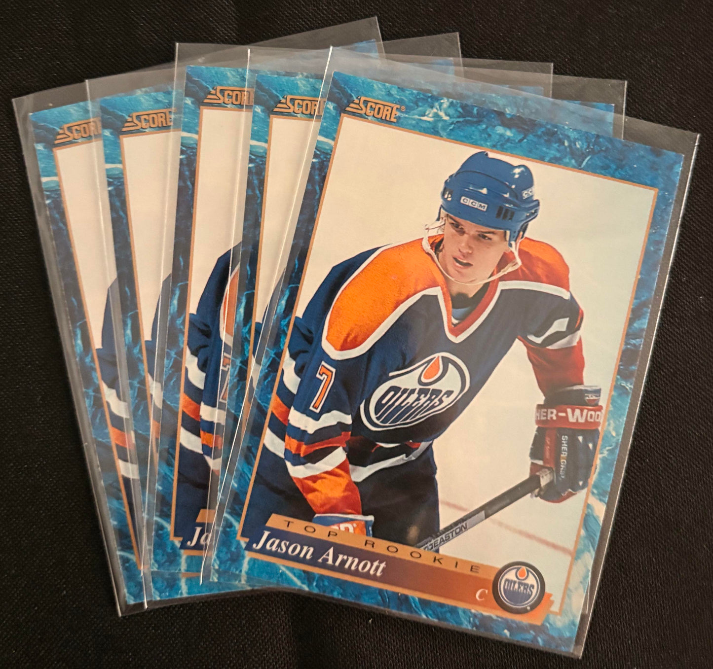 1993-94 Score #594 Jason Arnott RC Rookie - Hockey Lot of 5